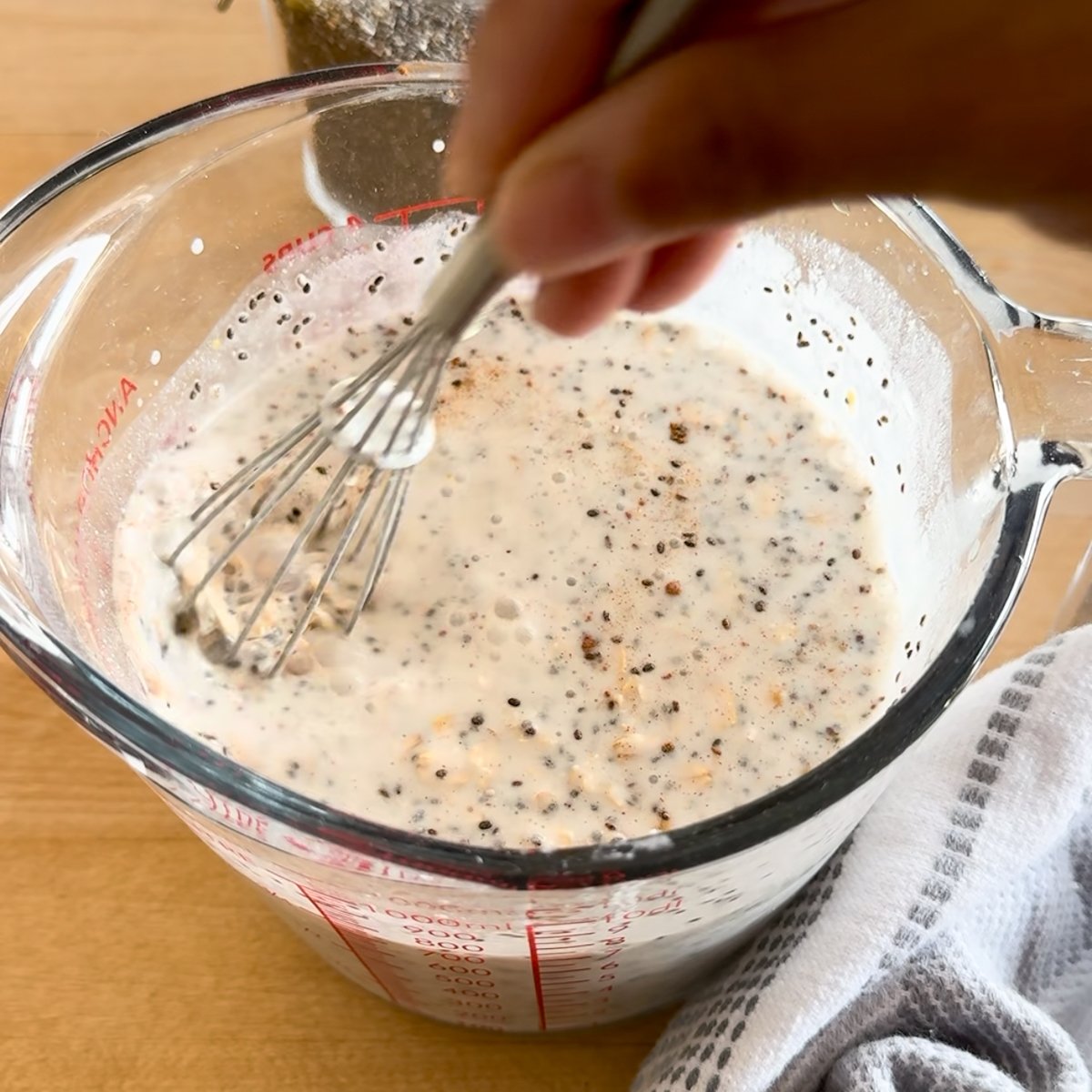 frozen blueberry overnight oats