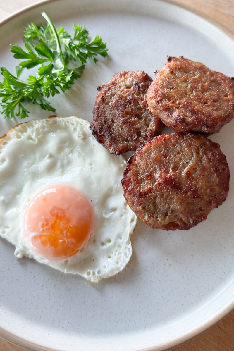 air fryer breakfast sausages