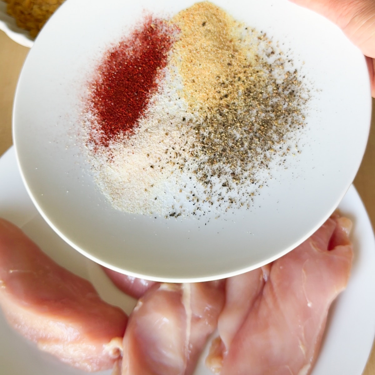 season the chicken tenders