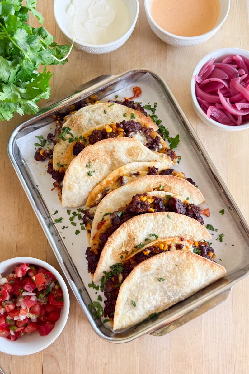 crispy beef tacos