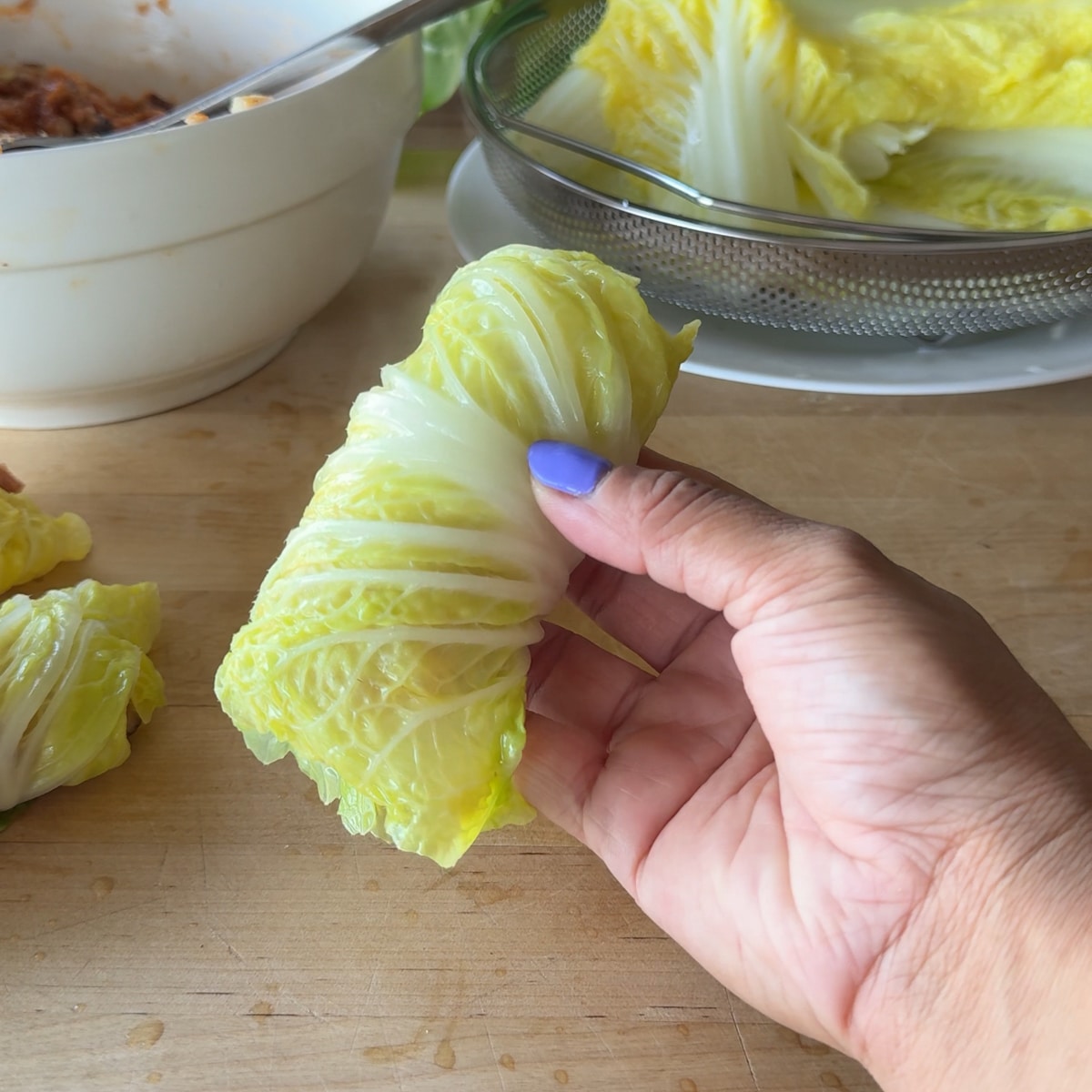 steamed cabbage dumplings