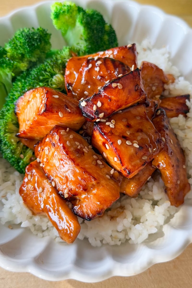 teriyaki air fryer salmon