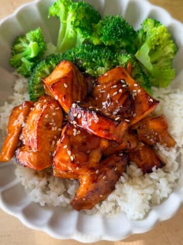 teriyaki salmon air fryer